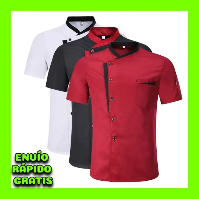 Camisa Uniforme de Chef de Cocina Para Restaurante Chaqueta Ropa de Trabajo