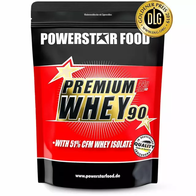 PREMIUM WHEY 90 | 90% Protein i.Tr. | 55% Isolat | Nr.1 CFM Eiweiß Pulver | 850g