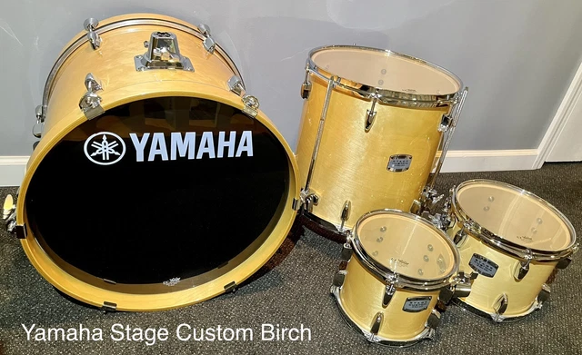 YAMAHA STAGE CUSTOM Birch 4 Piece Drum Kit Shell Pack - Natural Wood ...