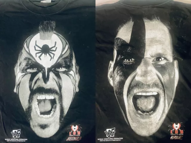 Vintage WWF Legion Of Doom T-shirt RARE Animal & Hawk 1997 Road Warriors Size M