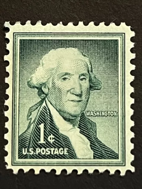 Uncirculated George Washington 1 Cent Vintage Postage Stamp US President MNH