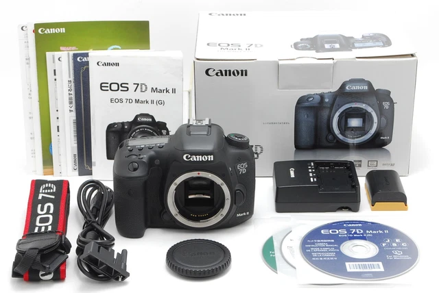 【Mint w/ Box 】 Canon EOS 7D Mark II 20.2MP Digital SLR Camera Body From JAPAN