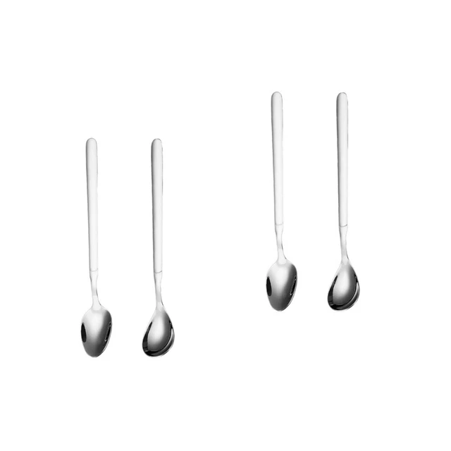 4 Pz Pratici Cucchiai da Dessert Cucchiaini da Caffè da Mescolare Cucina Casa