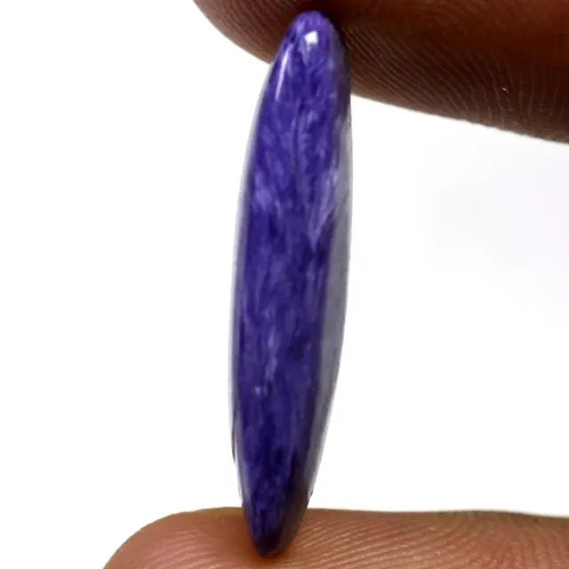 8.15 Cts 100% Natural Charoite Cab 5 x 26 mm Cabochon Marquise Russian Gemstone