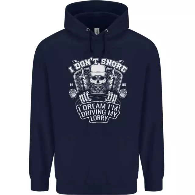 I Dont Snore Driving My Lorry Driver Childrens Kids Hoodie 2