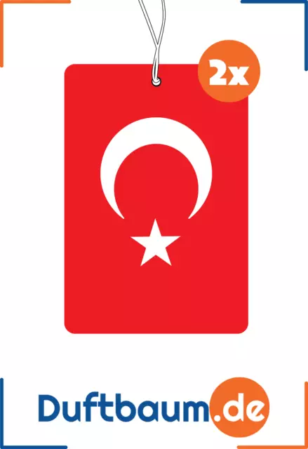 GLÜCKSBLATT Auto Lufterfrischer Air Freshener Duftbaum Flagge Türkei  Türkiye TR