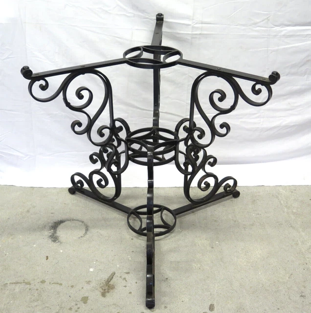 Base Para Mesa Hierro Forjado Cuadrado Artesanal Vintage Fabricación Italia Ch