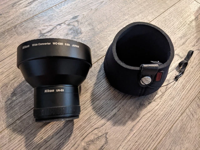 Nikon WC-E80 Wide Angle Converter 0.8x Lens f/ Coolpix 5400 5700 8700 8800 UR-E8