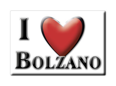 BZ CALAMITA TRENTINO ALTO ADIGE FRIDGE MAGNETE SOUVENIR I LOVE NAZ-SCIAVES 