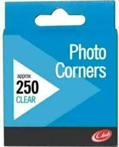 Photo Corners Invisible Clear Transparent Permanent Acid Free - Pack 250