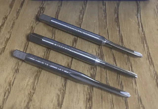 3 PCs  2-64 Tap HSS GH2 2 FLUTE SPIRAL POINT MACHINE TAP Hanson W. & Sossner