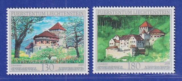 Liechtenstein 2009 Das Schloss Vaduz in den vier Jahreszeiten Mi.-Nr. 1522-23 **