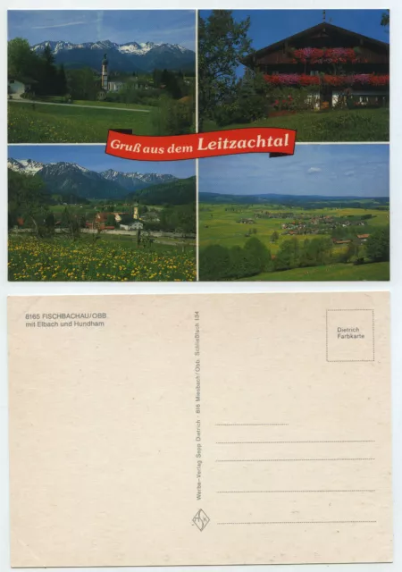 67214 - Leitzachtal - Fischbachau with Elbach and Hundham - old postcard