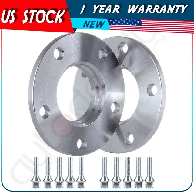 2Pcs 10mm Wheel Spacers Kit  5x120 12x1.5 For BMW E82 128i M1 645Ci Z4 M3 730i