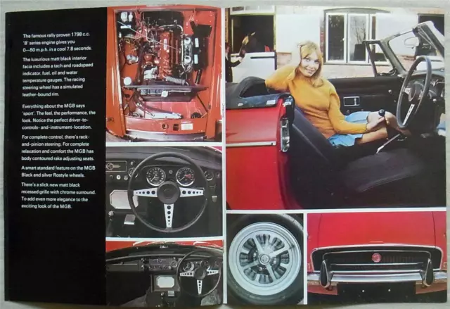MG MGB Sports Car Sales Brochure 1970 #2724 3