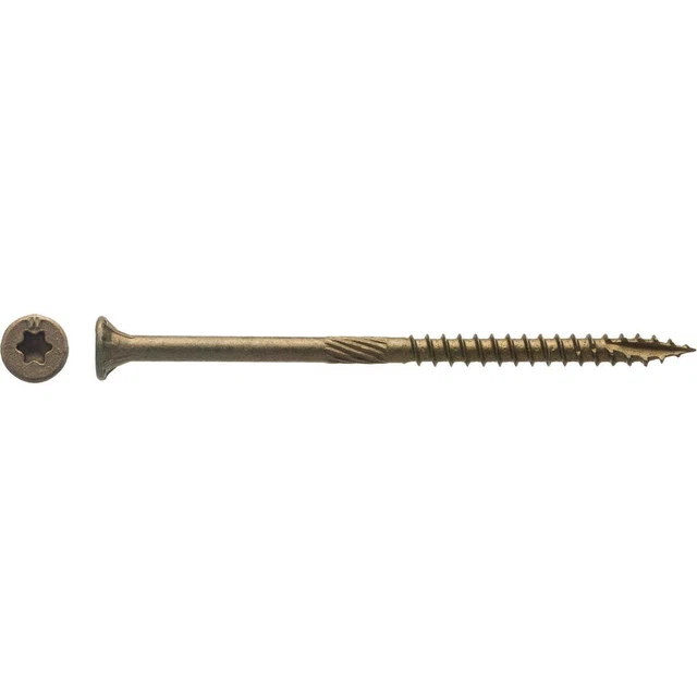 Big Timber #9 x 3-1/8 In. Bronze Flat Head Wood Screw (380 Ct., 5 Lb.) 5BTX9318