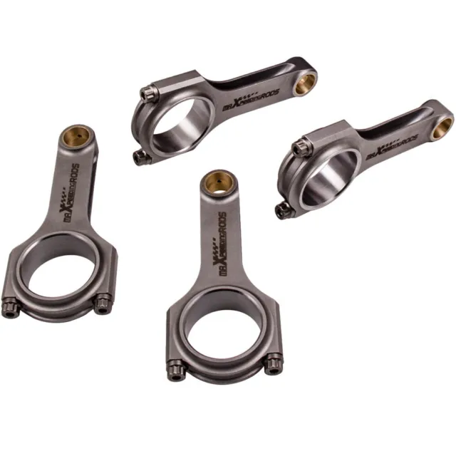 4 pcs EN24 4340 Forged Connecting Rods + ARP2000 3/8" Bolts for Volvo B230 152mm