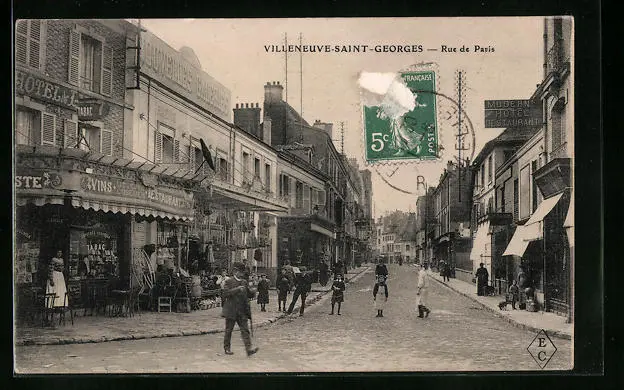 CPA Villeneuve-Saint-Georges, Rue de Paris