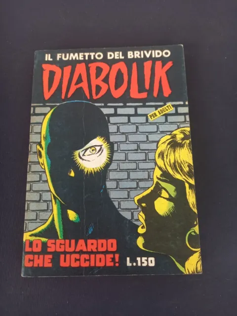 n.17 diabolik  lo sguardo che uccid prima serie ingoglia originale quasi edicola