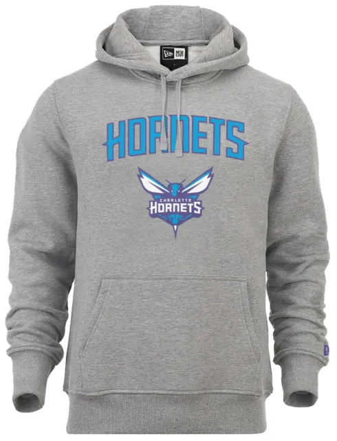 New Era - NBA Charlotte Hornets Team Logo Hoodie - Grau