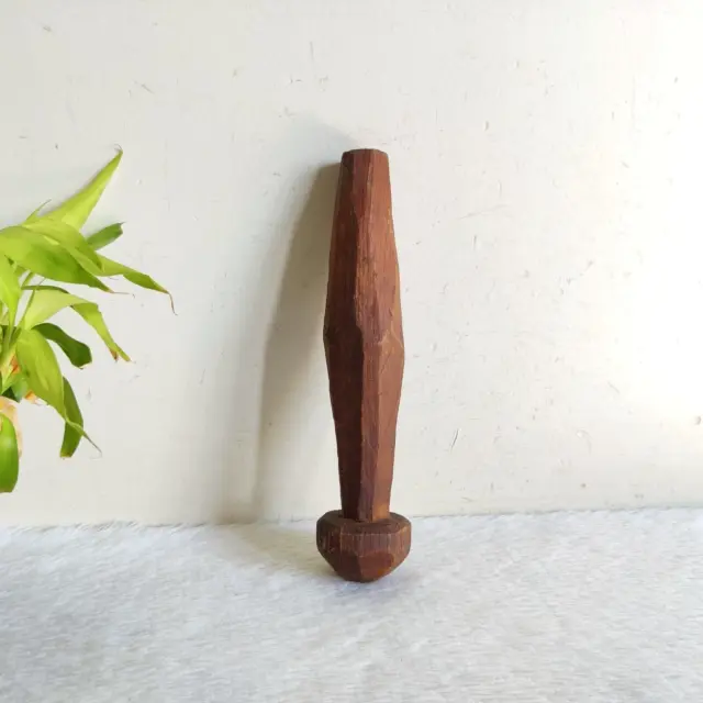 Vintage Old Handcrafted Wooden Wall Hook Hanger Rare Decorative Collectible W303 2