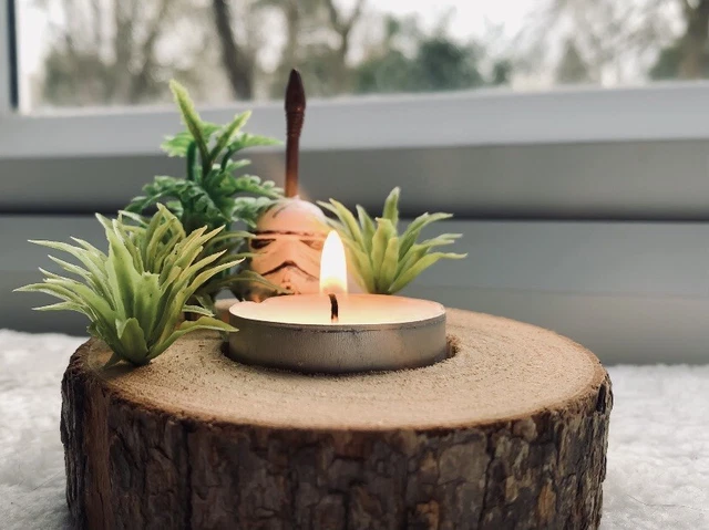 Star Wars - 2 X Wooden Candle Holder And 1x Incense Holder