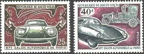 Timbres Voitures Haute Volta 229/230 ** (73984EZ)