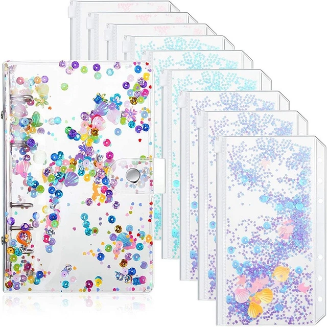 10 Pieces of A6 Binder Pockets with ebook Binder Sleeves Including7855
