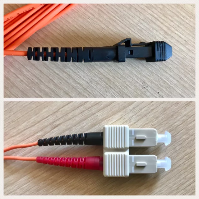 Fibre Optic Cable, MTRJ to SC Fibre 62.5/125 Duplex, Multimode, 5 meters