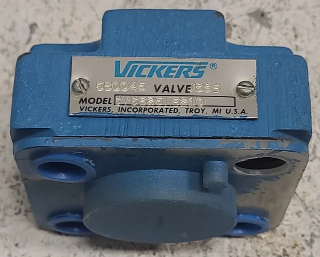 Vickers CVCS-25-N-S2-10 Slip-In Cartridge Valve Cover.