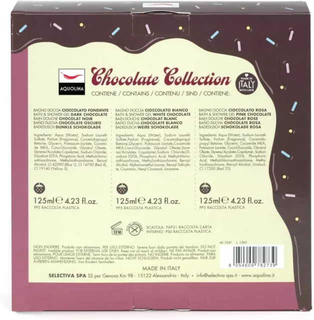 , Cofanetto Chocolate Collection, Bagno Doccia Idratante Al Ciocolato Bianco, Fo 3