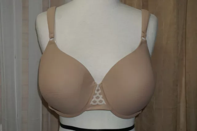 Olga 35145 Beige Full Coverage Lined Underwire Bra Size 38 D
