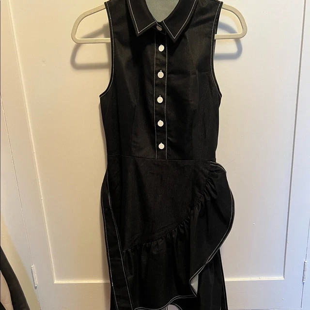 Shoshanna Black ruffle dress w/ Tie, US Sz 6, Originally $250 Shoshanna Black ruffle dress w/ Tie, US Sz 6, Originally $250