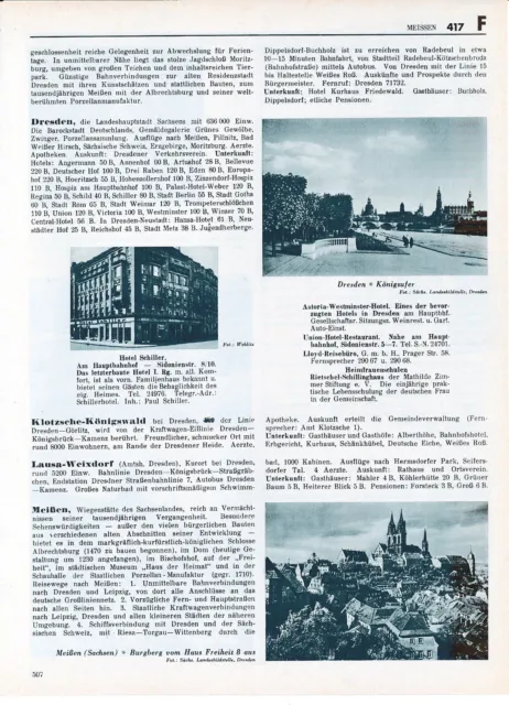 Dresden Meißen 1938 orig Photoblatt Moritzburg Radebeul Klotzsche Lausa-Weixdorf