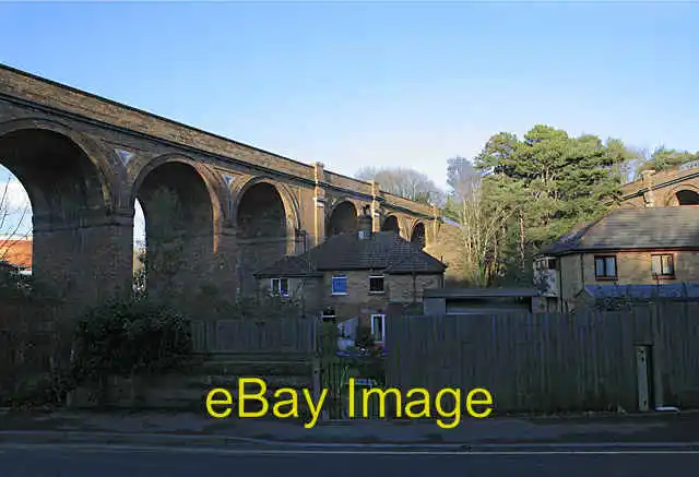 Photo 6x4 Viaducts, Gordon Road, Poole Bournemouth The lefthand one carri c2007