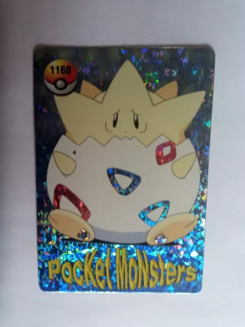 Carte Pokémon Togepi Pokcket Monster Holo prisme double face.