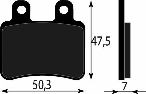 AHL Plaquette De Frein Avant/Arrière Semi-Métallique - Compatible Satelis 125, Geo RS 400 Et + - Pack 1 Paire
