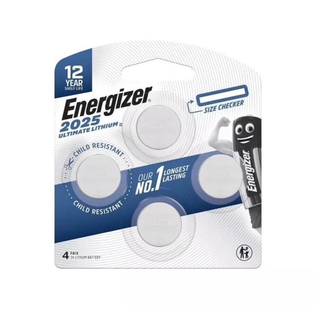 Energizer Ultimate Lithium Coin Battery 2025 - 4 Pack