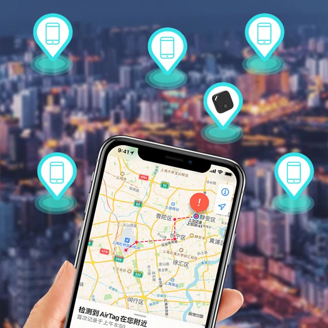 (Nero) localizzatore oggetti facile da usare localizzatore cercachiavi alta precisione lungo standby
