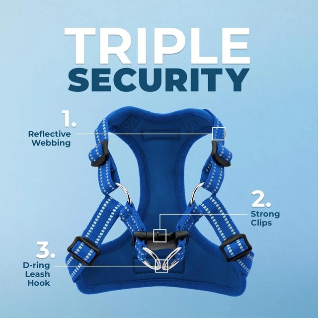 VOYAGER FULLY ADJUSTABLE Step-in Mesh Harness, Royal Blue, X-Large $139 ...