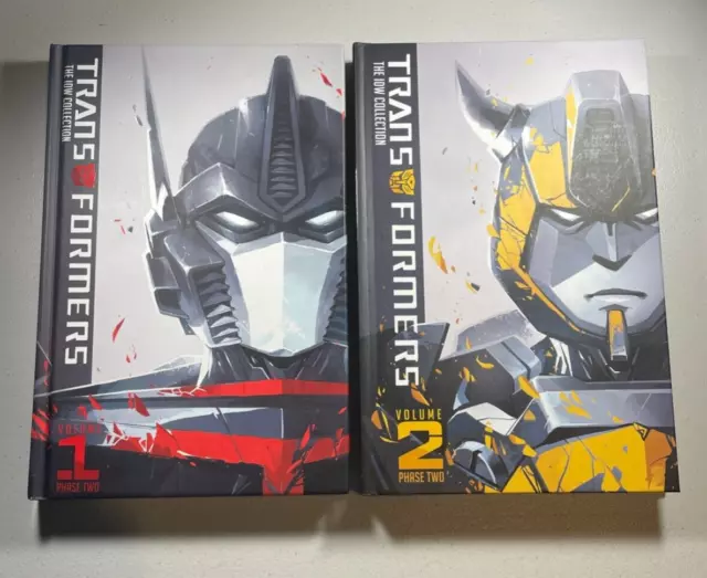 Transformers IDW Collection Phase Two Vol 1 + 2 Hardcover HC Series OOP Rare Lot