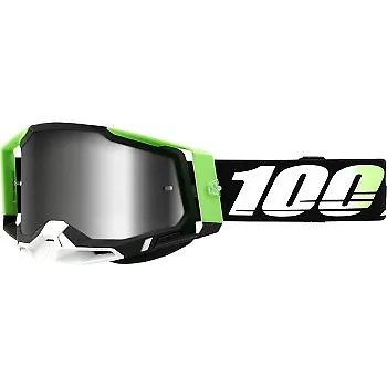 100% Racecraft 2 Goggles Kalkuta w/ Mirror Lens ATV UTV Offroad Motocross Riding
