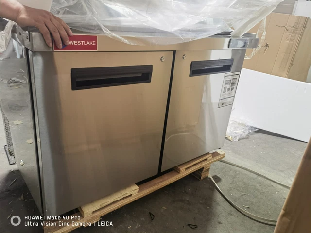 48' W Refrigerator Sandwich Salad  Prep Table Mega Top 2 Door With 18 Pans