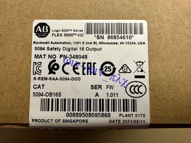 Factory Sealed  5094-OB16S  Allen-Bradley  Safety Digital Output Module