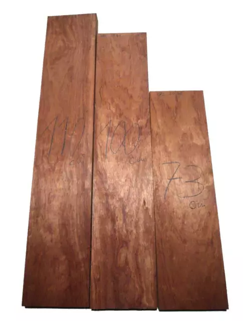 1x Bubinga Madera Palo de Rosa 100x20cm x 48mm