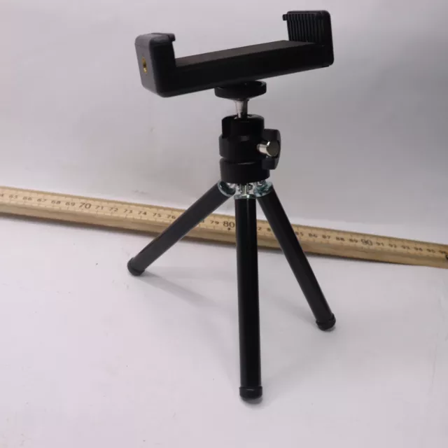 Lightweight Mini Webcam Tripod for Smartphone Black