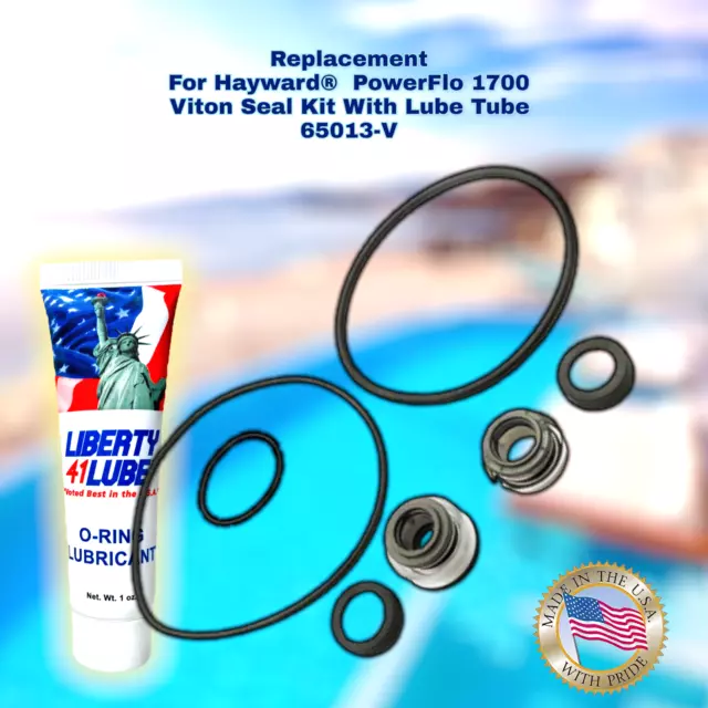 65013V Fits Hayward Power-Flo 1700 Series Pool Pump O-Ring Kit Viton + Lube Tube