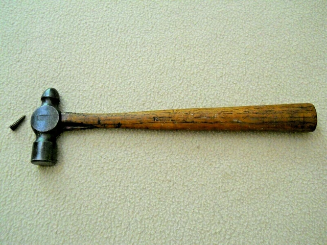 Vintage PLUMB 6 oz Ball Pein Peen Hammer with Plumb Take Up Wedge