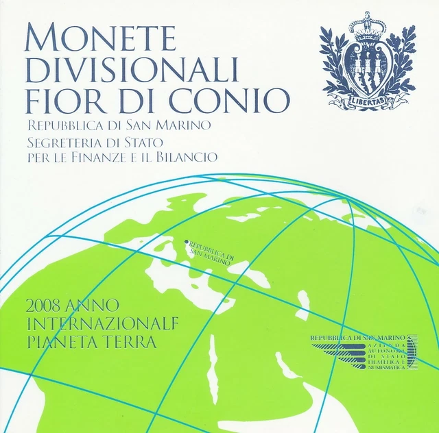 San Marino - Offizieller KMS 2008 8,88 inkl. 5 Euro Silbermünze