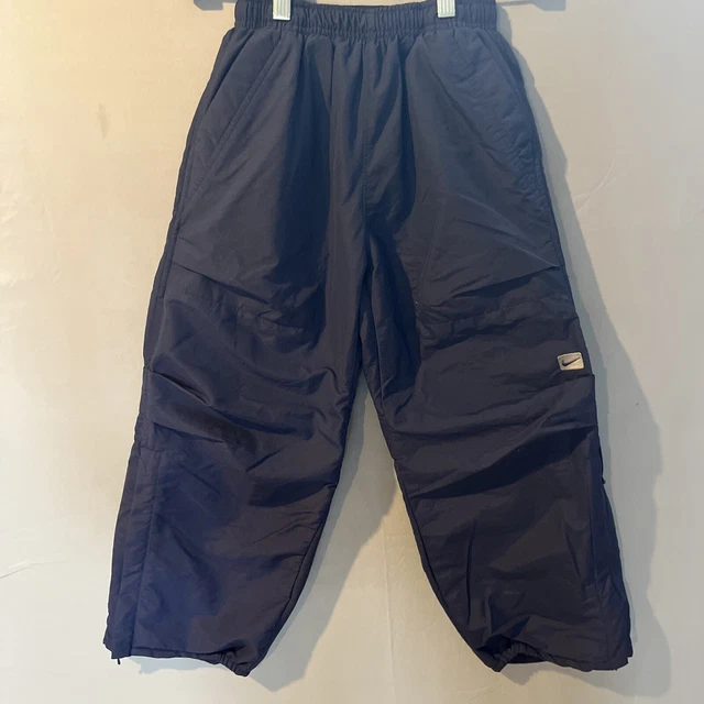 Nike Youth Kids Lined Wind Pants Size Small(8) Polyester Lined Zip Ankles